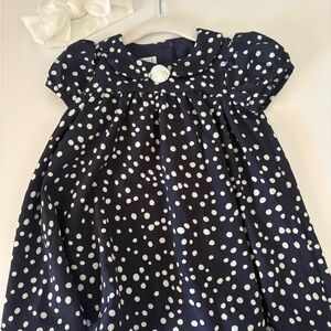 Pippa & Julie Navy Dress with White Accents